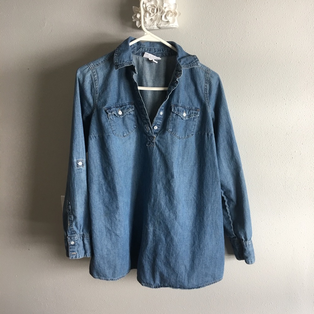 Chambray cotton top